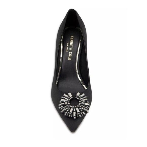 Kenneth Cole New York Women's Pointed-Toe Pump Romi Starburst Black shoes Med 8 - Picture 3 of 9